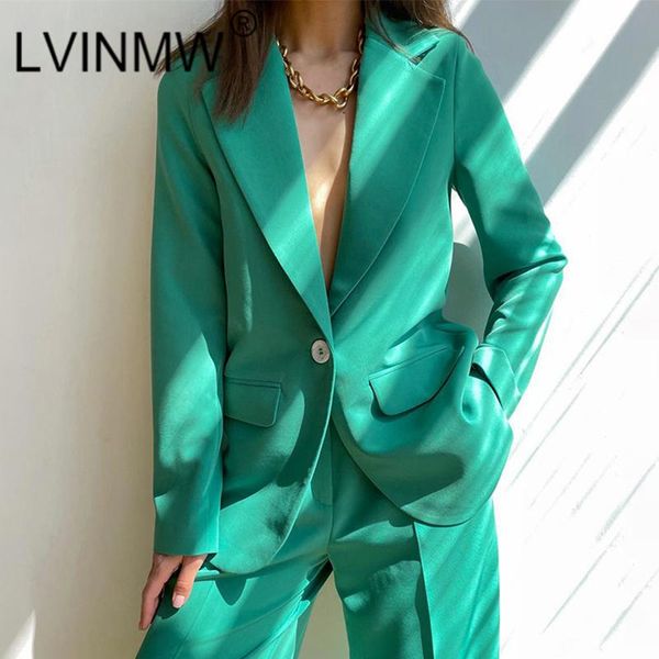 

women's suits & blazers lvinmw solid temperament single button ladies coats notched long sleeve chic blazer femenino ol designed autumn, White;black