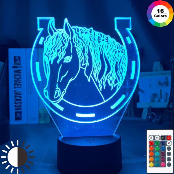 

night lights acrylic led light touch sensor color changing nightlight for home decoration cool gift 3d illusion lamp horseshoe