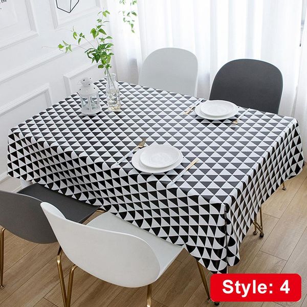 

table cloth tablecloth dustproof rectangle cover slip resistant simple plaid style 140*180cm ti99