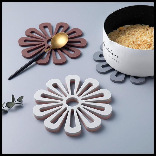 

mats & pads home anti scalding dish bowl mat creative thicken dining table insulation pad flower shaped non slip tea