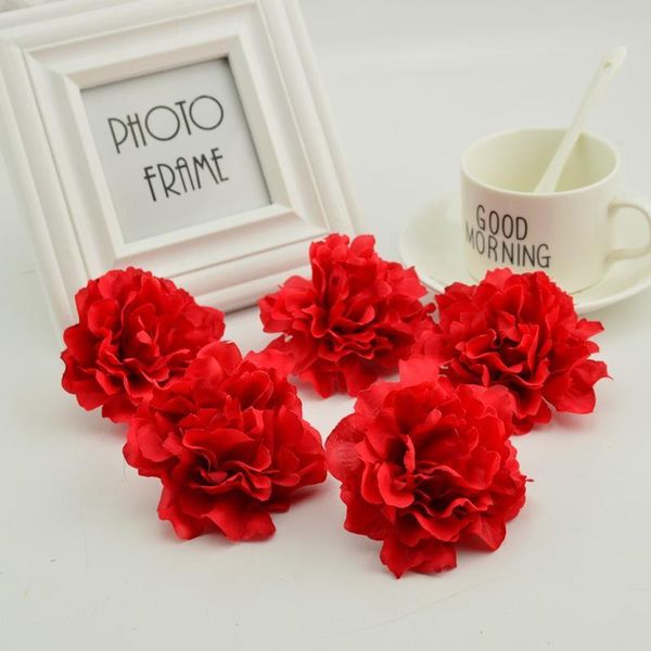 

10pcs 8cm silk peony head artificial flower for home wedding flower wall decoration diy needlework wreaths hat fak jllutt