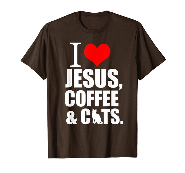 

Storecastle: I Love Jesus Coffee and Cats Funny Gift T-Shirt, Mainly pictures