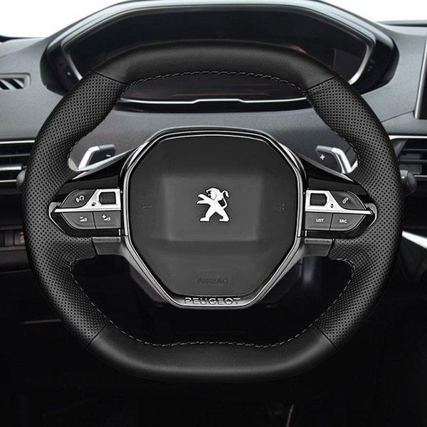 

steering wheel covers diy leather car cover for 5008 508l 308 2008 4008 accessories