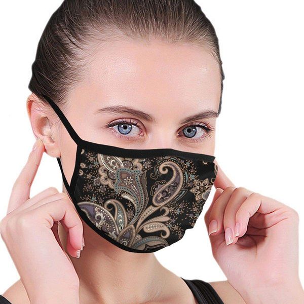 

cloth mask mask cashew flower printed cotton washable dust