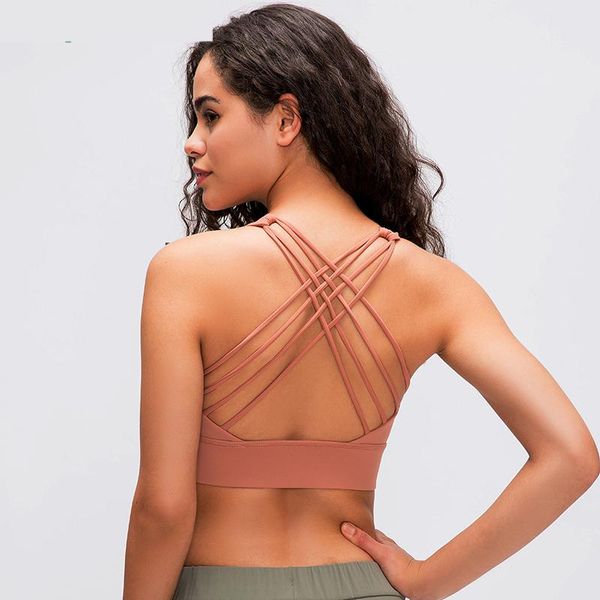 

shockproof cross straps running gym sport bras women widen hem push up workout fitness yoga crop brassiere, White;black