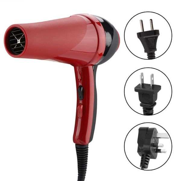 

electric hair brushes 110/240v 2000w dryer blower secador de cabelo cold wind for styling with 2 nozzles hairdryer