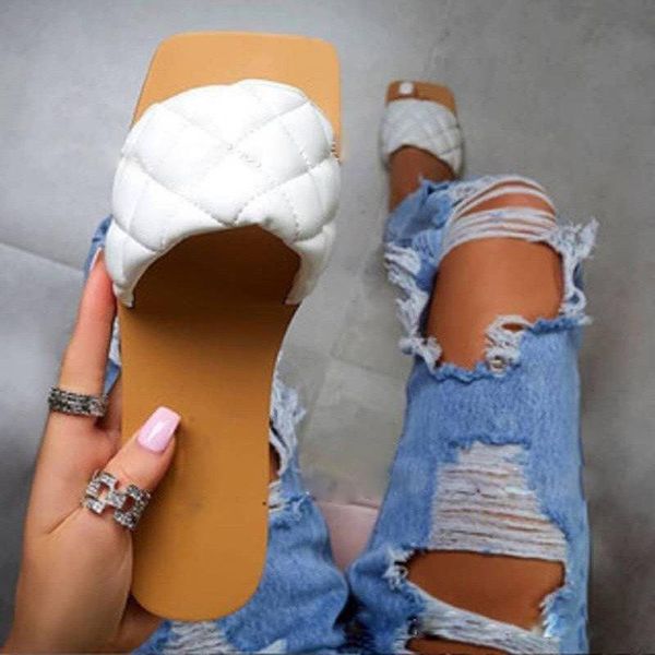 

sandals women's large size flat-bottomed fashion sandals women slippers fs21s19, Black