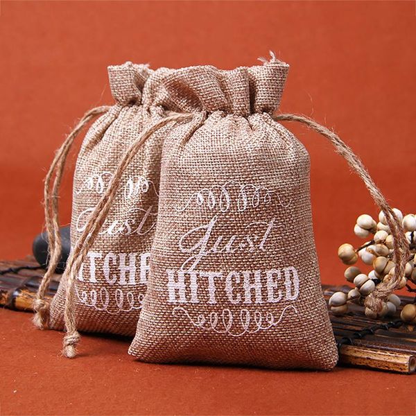 

storage bags cute christmas letter pattern bag xmas party gift wrapping pouch burlap drawstring for candy