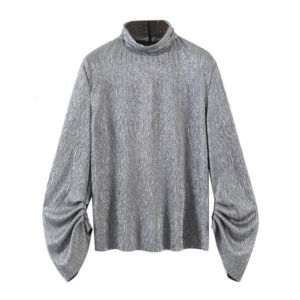 

new vintage sier crease women casual long sleeve female streetwear office ladies blouse shirt 2021 02ji, Black