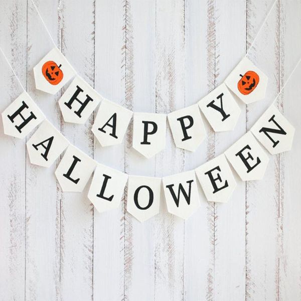 

party decoration halloween sign, happy banner, garland, decoration,
