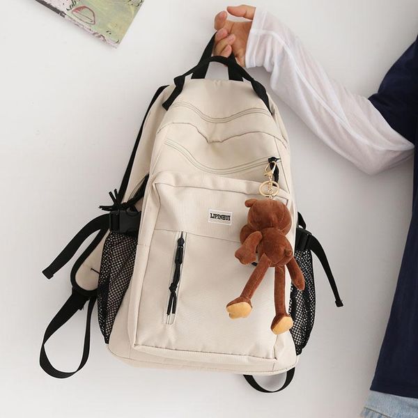 

backpack college student men women cool school bag book boy tooling trendy girl fashion male waterproof female 2021