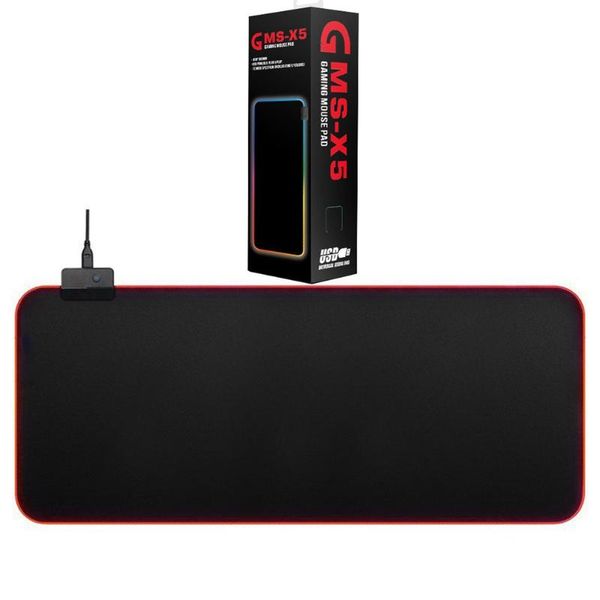 

mouse pads & wrist rests gms-x5 800x300x4mm colorful symphony glowing pad gaming soft non-slip rubber base mat