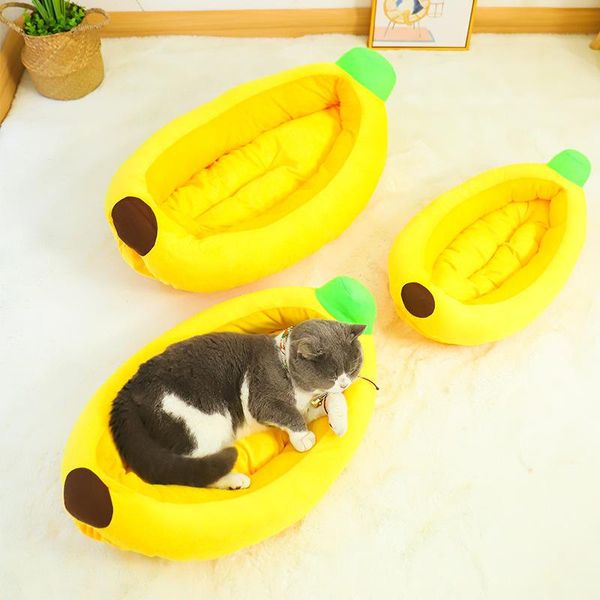 

cat beds & furniture cute cartoon creative banana kennel for small and medium dogs