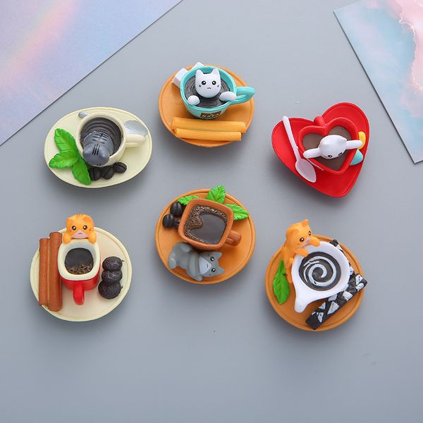 

korea cute 3d creative simulation food refrigerator sticker set magnet cup dog