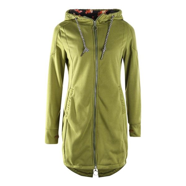 

women's trench coats 2021 women autumn winter zipper parkas thick warm long straight hooded coat windprood outwear female high quality, Tan;black