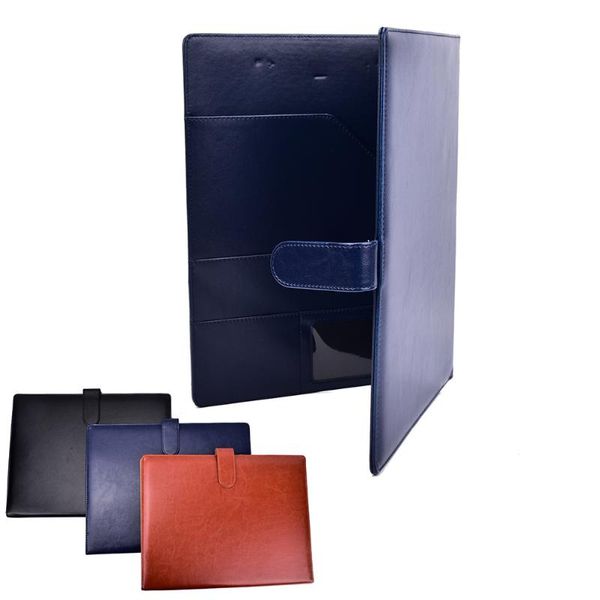 

business card files 1pc a4 document bag file folder clip board office financial waterproof pu leather filing stationery