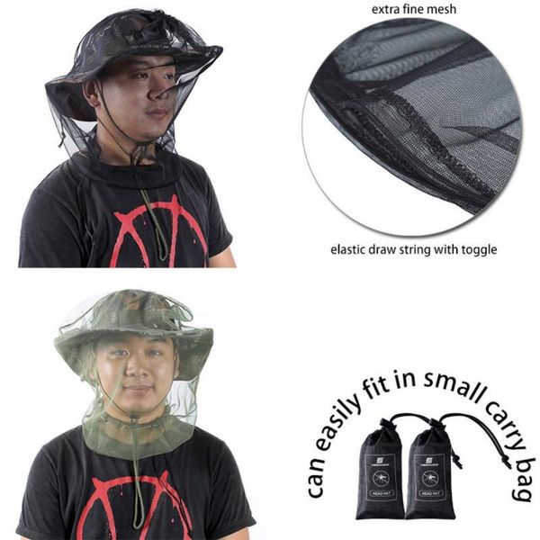 

outdoor hats fishing cap camping anti mosquito hunting and beekeeping, Black;white
