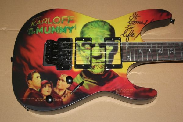 

kirk hammett signature kh-2 karloff the electric guitar mummy kh2