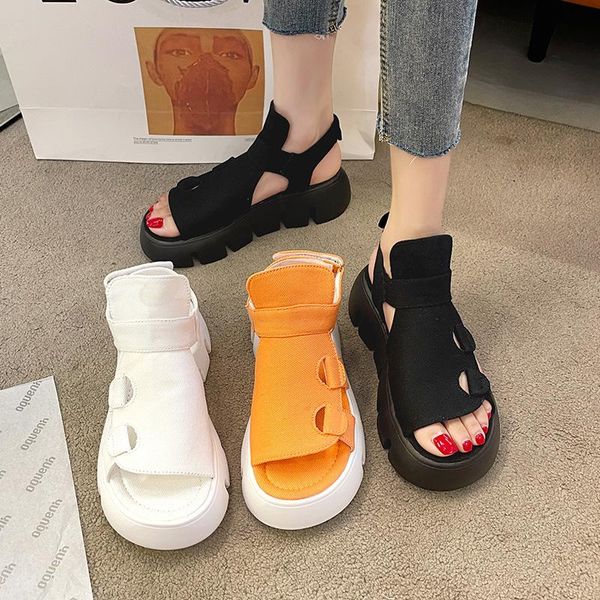 

dress shoes 2021 summer fashion simple pure color women's sandals temperament black and white casual roman