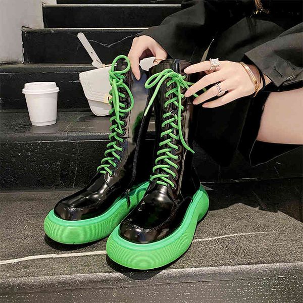 

boots women's ankle boots leather shoes 22-24.5cm fall and winter side fashion zipper martin woman's 2 colour qmm9, Black