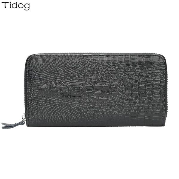 

wallets tidog business men holding the purse long wallet, Red;black