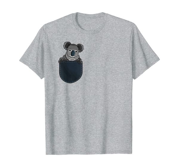 

koala in your pocket adorable sassy distressed design t-shirt, White;black