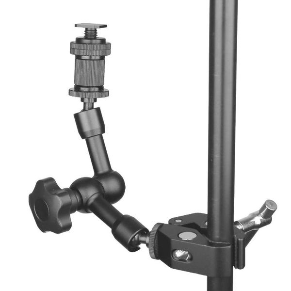 

7"inch adjustable friction articulate magic arm + super clamp for dslr lcd dv monitor led flash light camera accessories