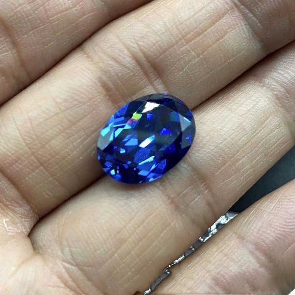 

natural aquamarine oval gemstone pineapple cut egg shape bare stone jewelry main stone ring face h1015, Black