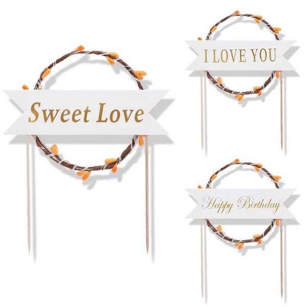 

other festive & party supplies led luminous card insert garland flag birthday cake decoration dessert wedding with light inserted