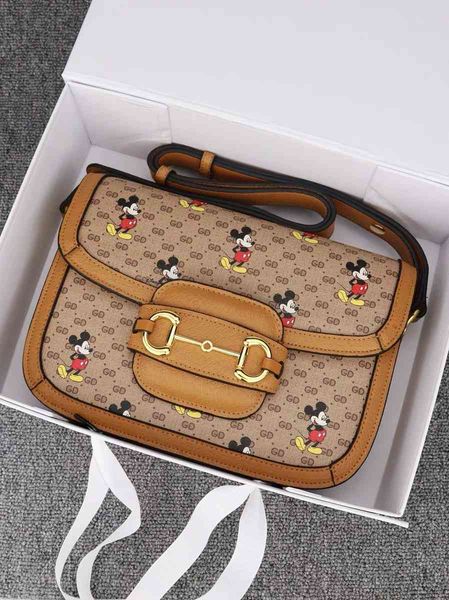 

design s 21 year fashion saddle g family one shoulder diagonal cross color matching tofu animal pattern small square bag