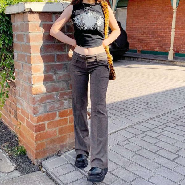 

solid suit spice girls' basic low color waist pants, Black;white