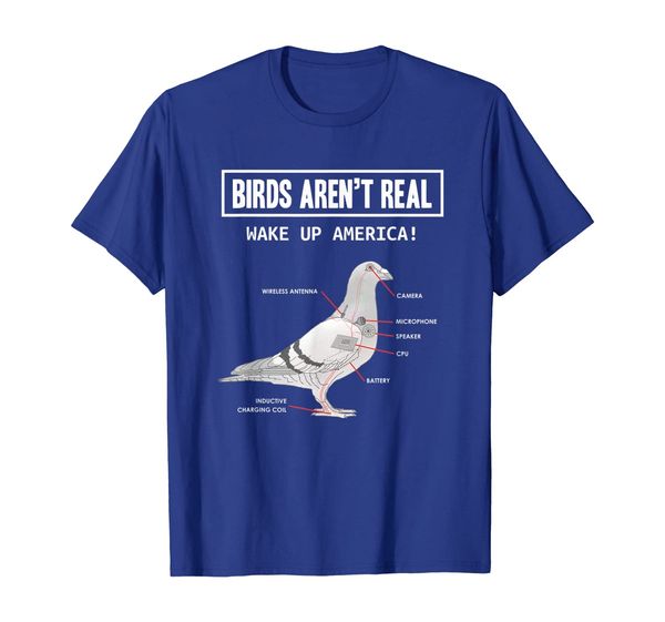 

birds arent real gift t-shirt, White;black