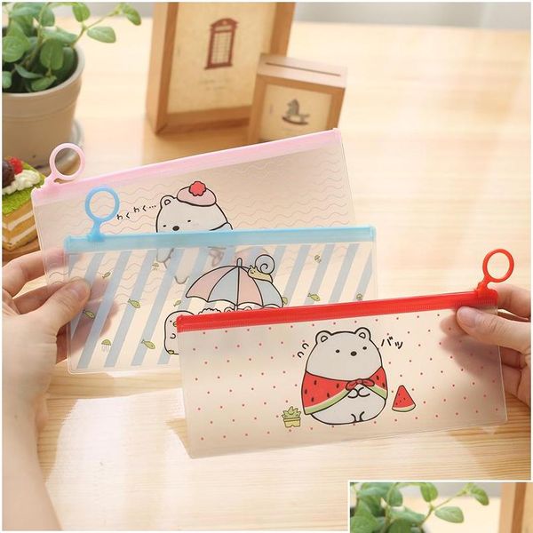 

wholesale- cute cartoon pencil case sealing ring simple creati jllzvh home003