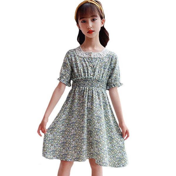 

girl dress lace for floral pattern children es summer s clothing 6 8 10 12 14 210528, Red;yellow