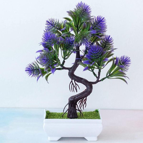 

artificial pine plotted small tree potplant table home decor ornament simulation