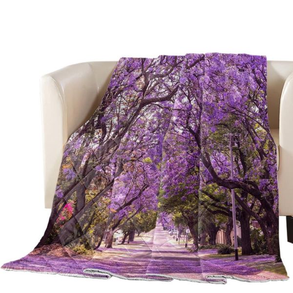

comforters & sets cherry tree branch print camping summer quilts bedding duvet blanket for travel home decor soft bedspreads