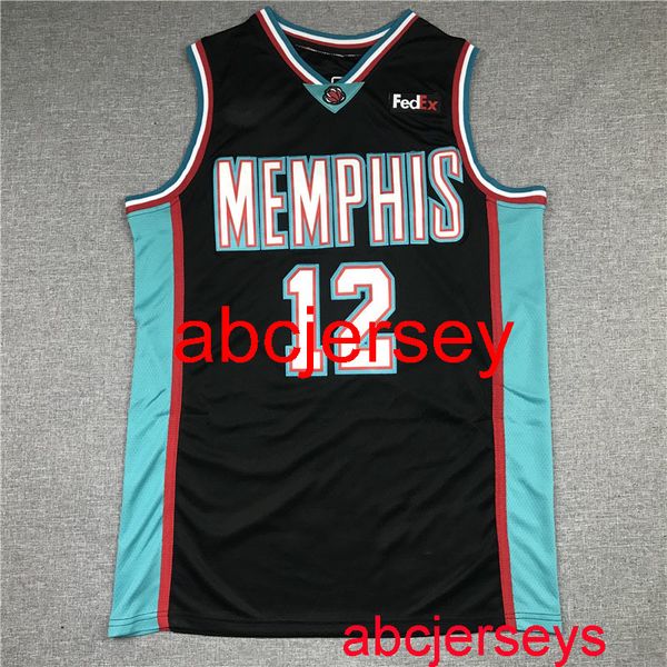 

7 styles jersey 12# morant 2021 black basketball jersey men's s,m,l,xl, vest