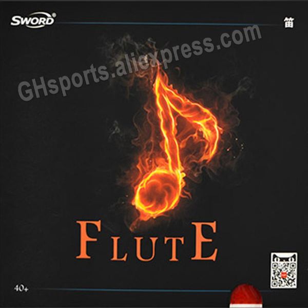 

table tennis raquets sword flute arc type pimples in non-tacky pingpong rubber with sponge