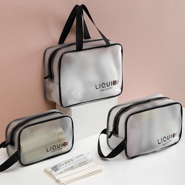 

cosmetic bags & cases female portable toiletry bag large capacity waterproof storage travel transparent dressing fitness wash makeup organiz