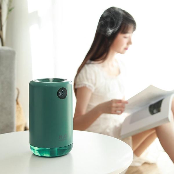 

ultrasonic air humidifier 2000mah portable aroma water mist diffuser battery life show aromatherapy humidificador 500ml eq4t5 humidifiers