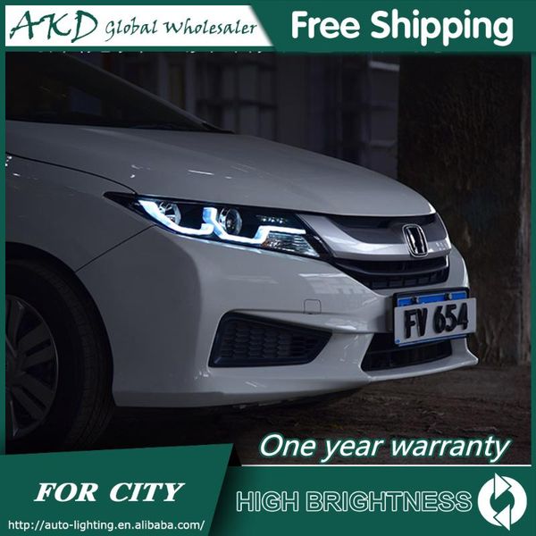 

other lighting system akd head lamp for city led headlight 2021-2021 headlights drl turn signal high beam angel eye projector lens