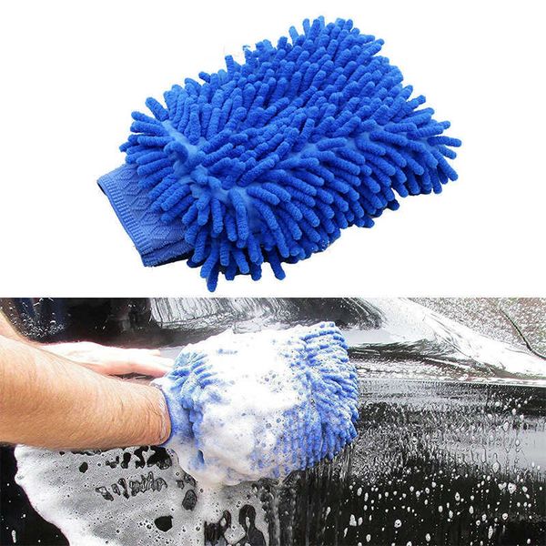 Lavagem de carro luva coral mitt macio anti-risco para multifunções espessas limpar a escova detalhando