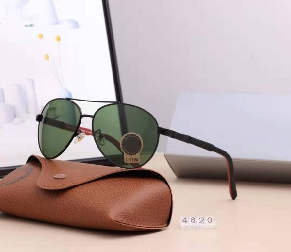 

sunglasses vintage women men driving glasses designer alloy frame tempered glass gafas de sol 4820, White;black