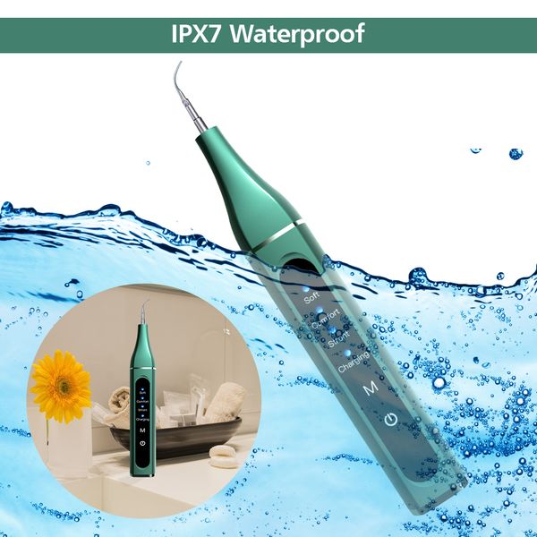 

dental scaler ultrasonic tartar scraper tooth calculus remover electric wireless tooth stain cleaner whitening oral hygiene tool
