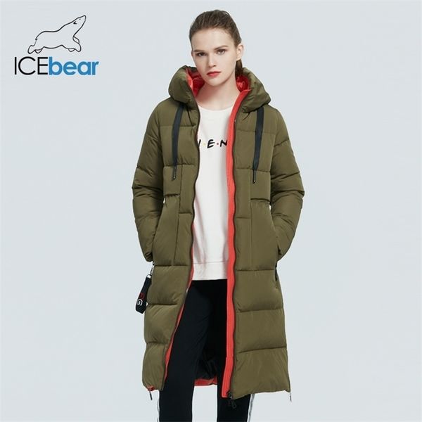 

winter women jacket long woman coat hooded female parka's brand clothing gwd19507i 210819, Black