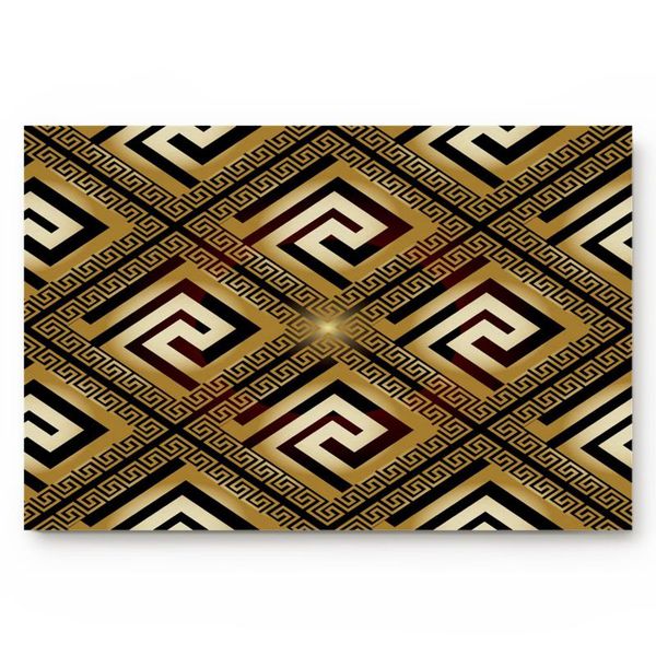 

cushion/decorative pillow ancient greece golden key gold retro style bathroom kitchen living room carpet doormat home decor non-slip floor m