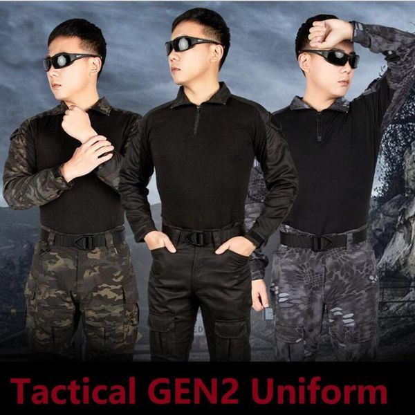 

outdoor tactical uniform g2 combat shirt & pants us army camo clothes hunting sets