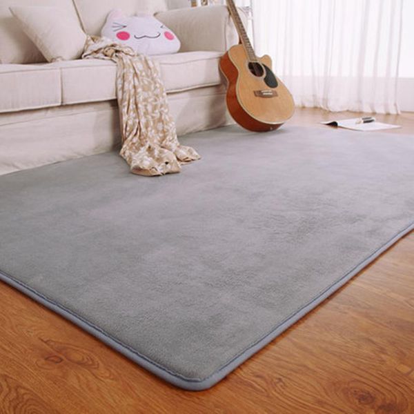

carpets simple solid color home living room carpet modern flannel kitchen floor area rug balcony bedroom rugs entrance doormat