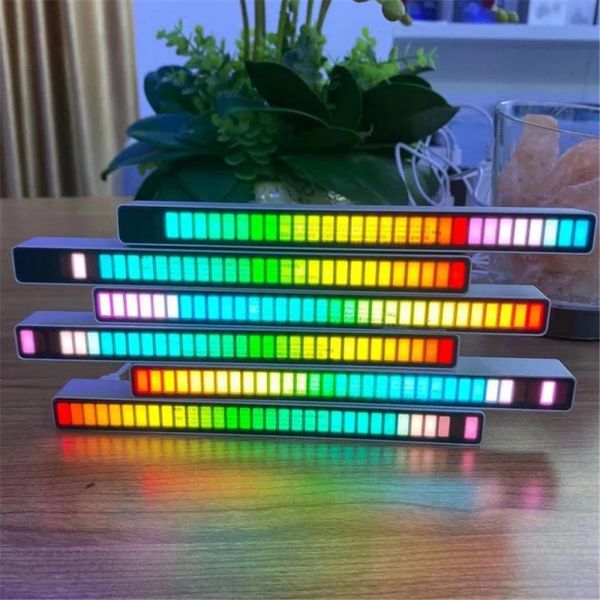 

led bar lights multicolor music sound control atmosphere led strip with sound active function music rhythm light for party car desk32 bit mu
