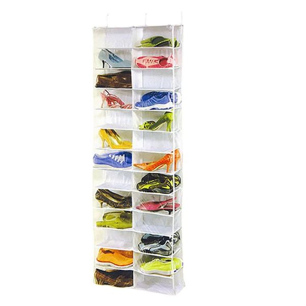 

26 pocket closet door foldable multifunction shoe rack hanging organizer space-saving holder household home use display storage